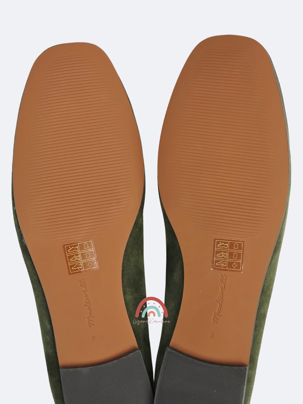 New! Madewell The Greta Ballet Flat in Leather Suede Loden 9 - Picture 15 of 16